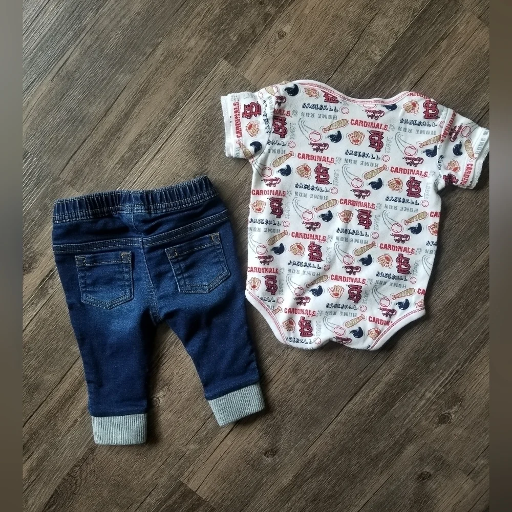 Cardinals Baseball 0 to 3 Months Outfit